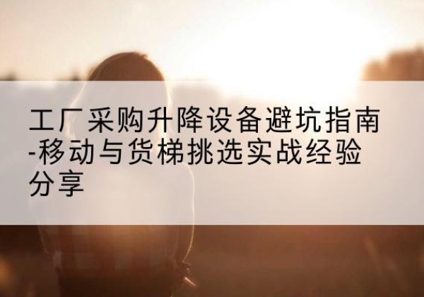 彬州移动式升降机怎么选-工厂采购升降设备避坑指南-移动与货梯挑选实战经验分享